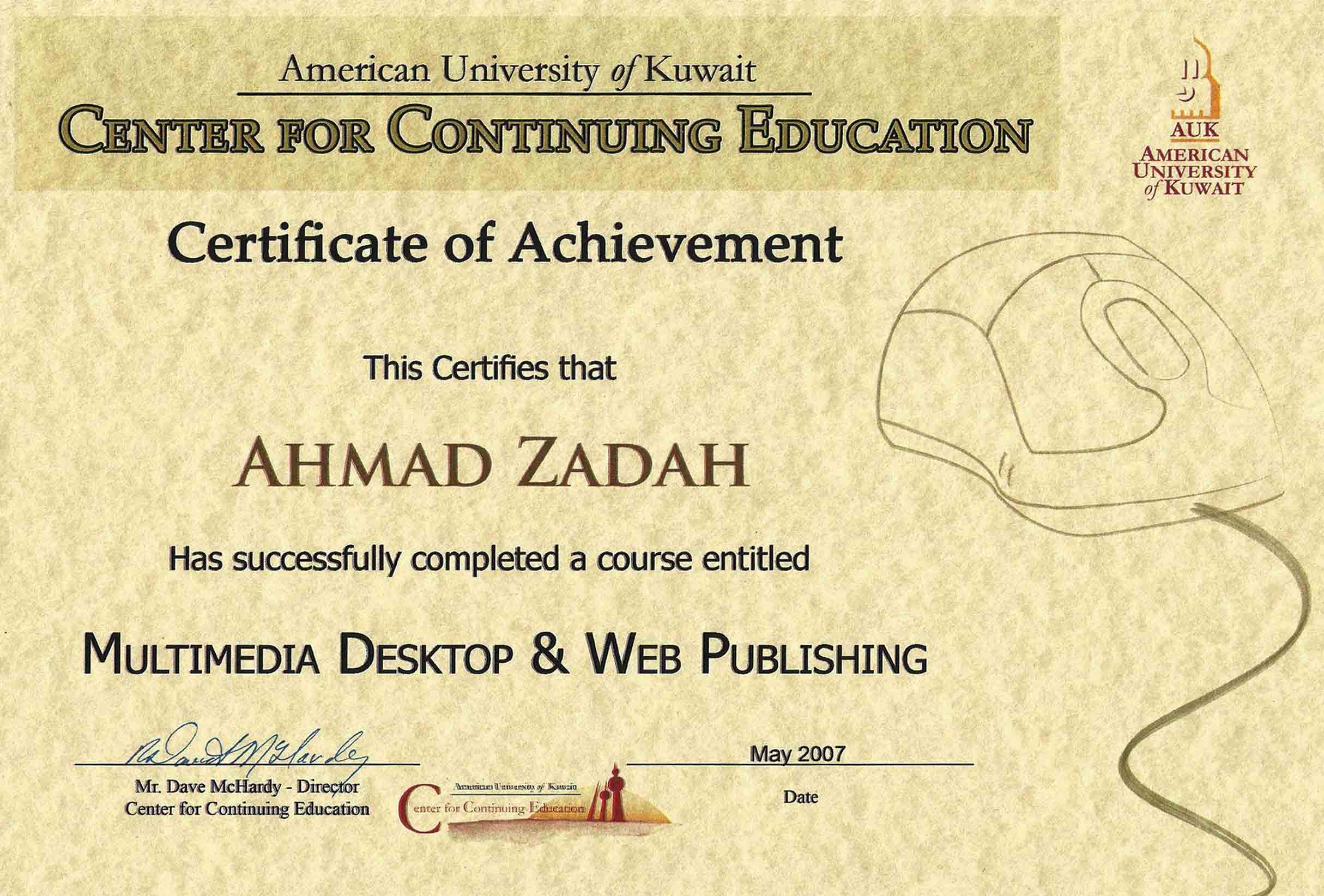 Multimedia Desktop & Web Publishing – AUK